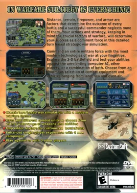 Dai Senryaku VII - Modern Military Tactics Exceed box cover back